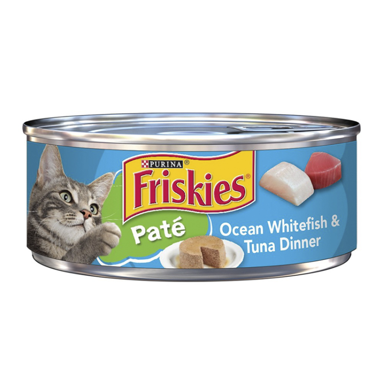 friskies pate wet food with ocean whitefish and tuna