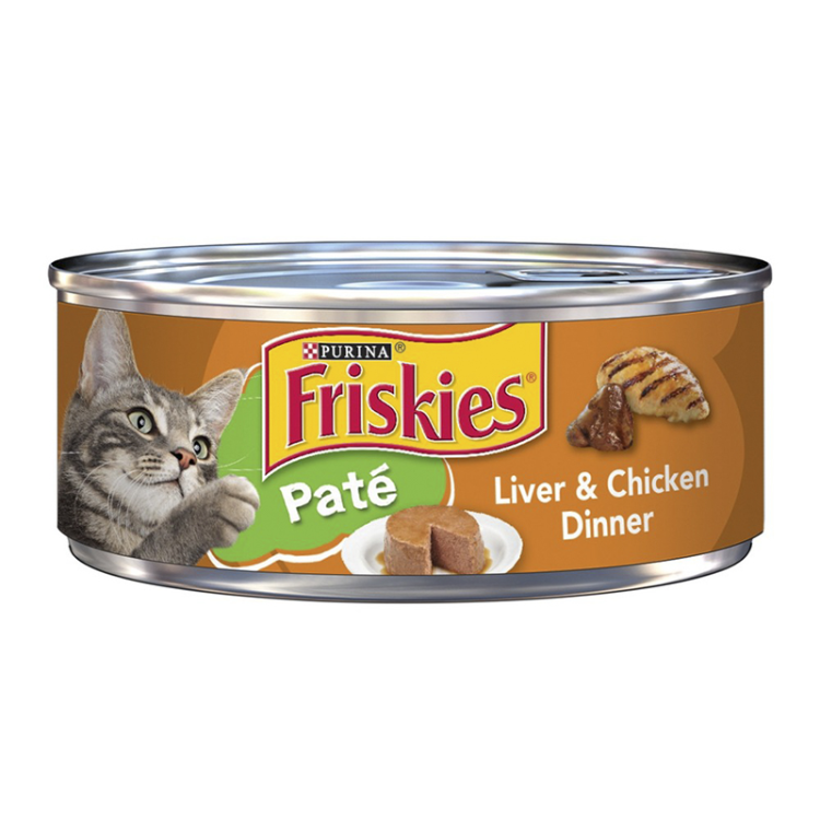 friskies pate wet food with liver and chicken