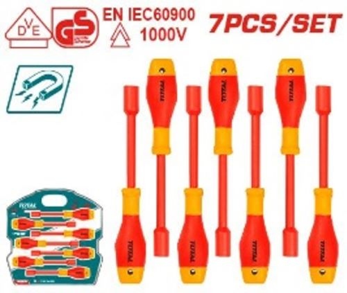 Total THKISD0701 7 Pcs insulated nut screwdriver set طقم مفك بوكس معزول 7 قطع