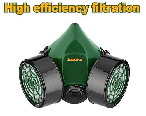 كمامة كيماوي مزدوج JADEVER JDRJ2502 Respirator(Including two cartridges)