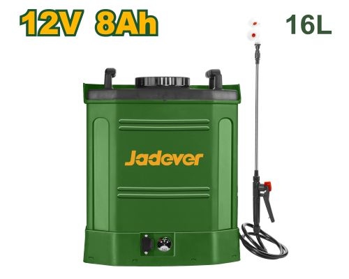 Jadever JDLSY1508 طرمبة رش زراعي 16 لتر شحن 12 فولت بطارية داخلية