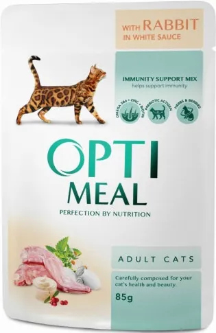 Optimeal Cat Food Rabbit 85g