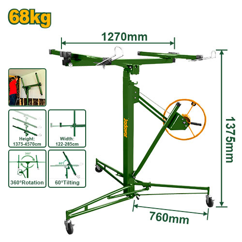 Jadever JDJSQ1168 حمالة الواح جبصن بورد متحركة 