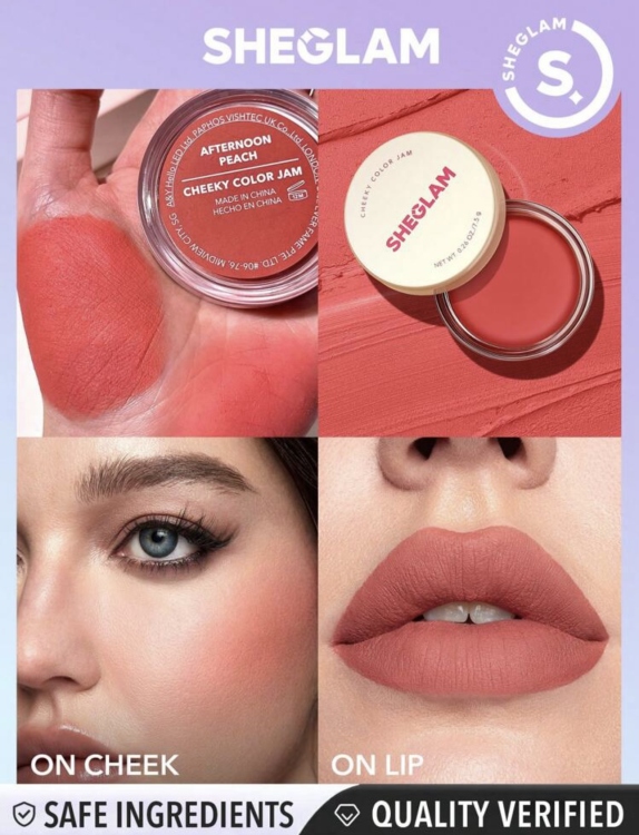 Sheglam cheeky color jam Afternoon Peach
