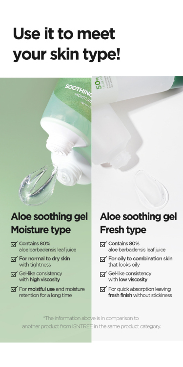 Isntree, Aloe Soothing Gel - Moisture Type