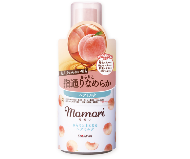 Dariya, Momori Peach Light & Cohesive Hair Milk