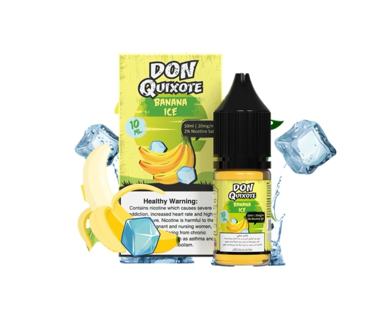 Don Quixote Banana Ice SaltNic, Vape Juice 