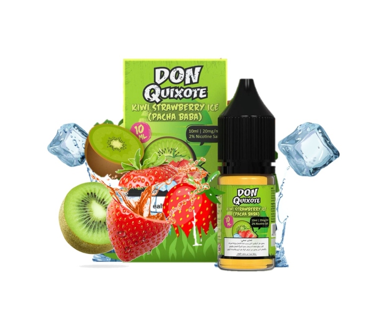 Don Quixote Kiwi Strawberry Ice, SaltNic, Vape Juice 