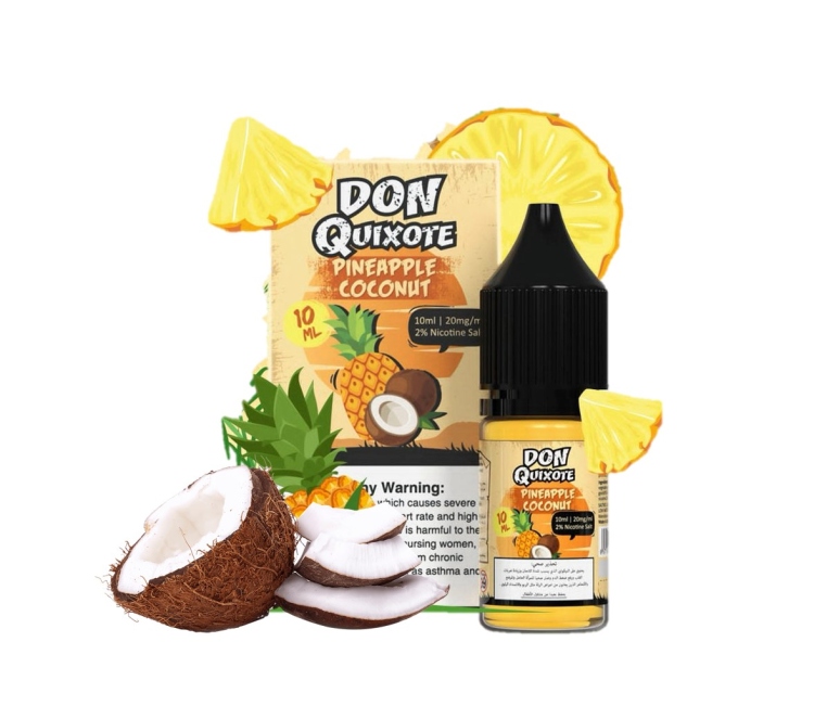 Don Quixote Pineapple Coconut, SaltNic, Vape Juice 