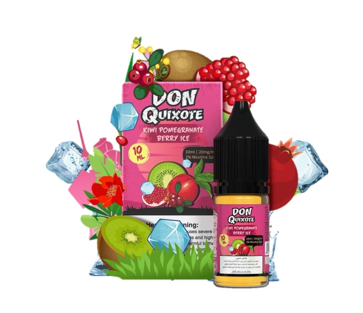 Don Quixote Kiwi Pomegranate Berry Ice SaltNic, Vape Juice 