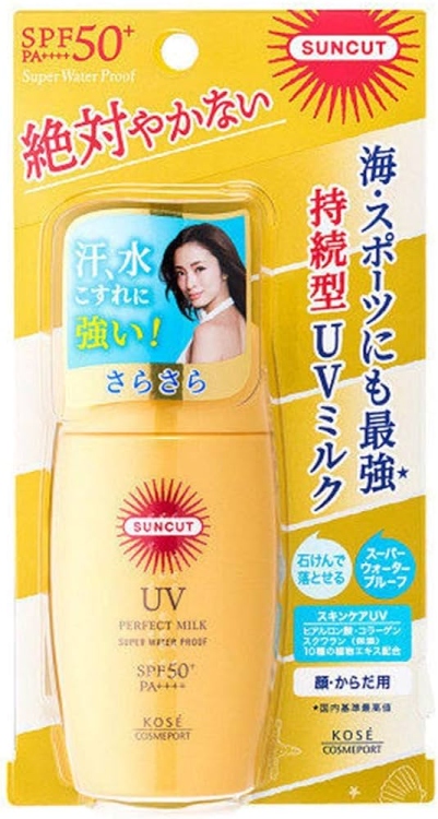 Kose, Suncut UV Perfect Milk Super Water Proof SPF 50+ PA++++