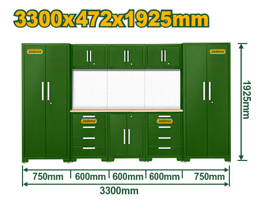 خزانه عده كراج متكامله JADEVER JDCS3A08 Heavy-duty modular garage cabinets