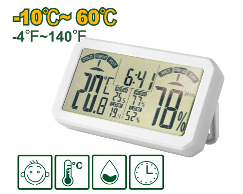 ساعه حراره ورطوبه مع توقيت JADEVER JDTM1505 Digital humidity&temperature meter