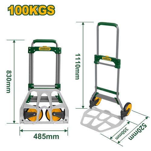 عرباية تحميل طوي حموله 100 كيلو JADEVER JDWB9A10 Foldable hand truck