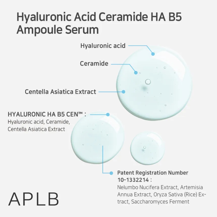 APLB,  Hyaluronic Acid Ceramide HA B5  Ampoule Serum