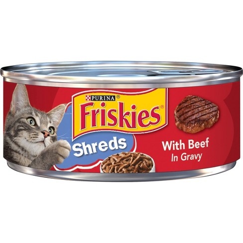 friskies beef shreds in gravy