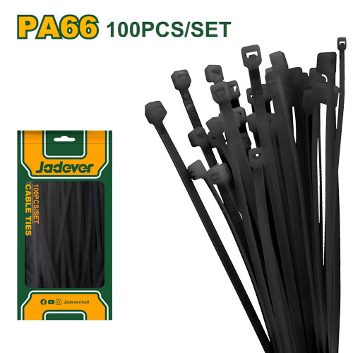 Jadever JDTEB525048 Cable ties  كيبل تاي اسود 250*4.8 ملم