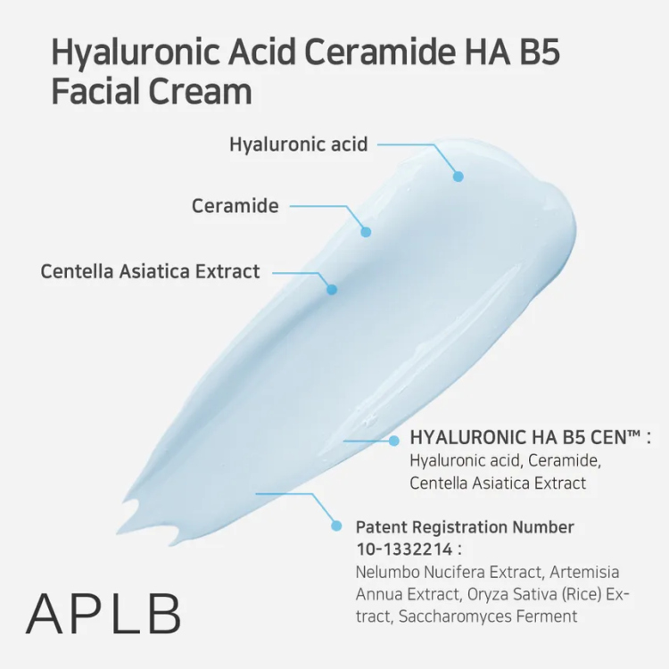 APLB, Hyaluronic Acid Ceramide HA B5 Facial Cream
