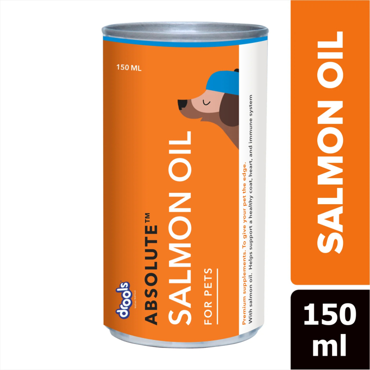 Salmon oil drools for cats & dogs