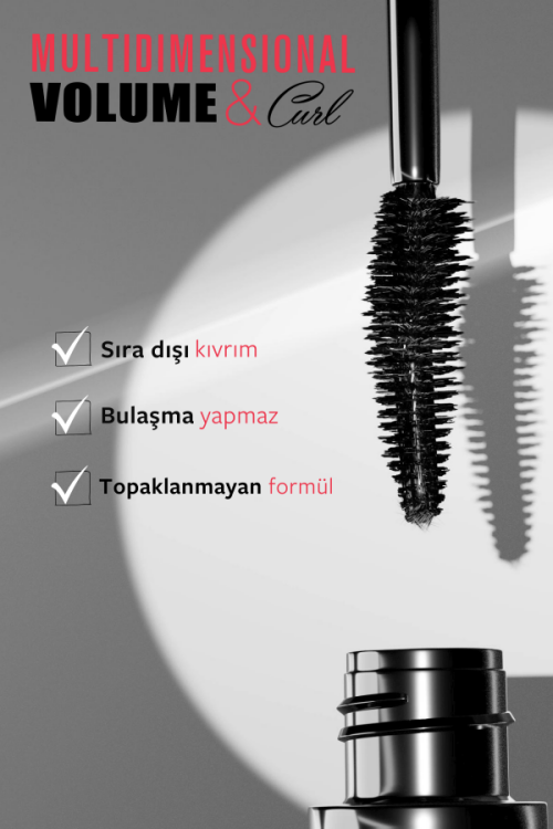 ماسكارا متعددة الأبعاد للحجم والتجعيد multidimensional volume &curl