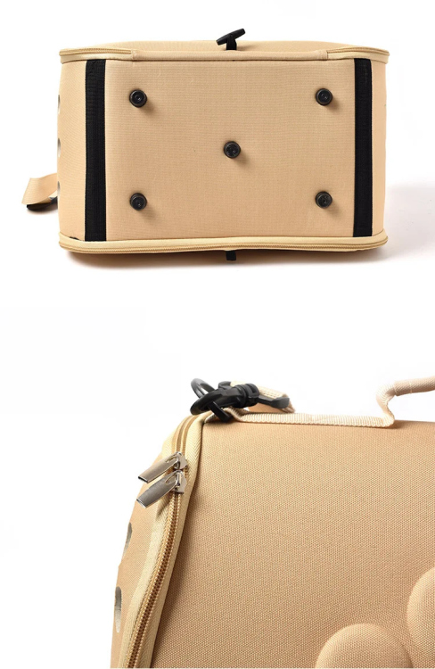 Pet carrier bag portable foldable Shoulder Bag (Large 52*32*32cm Fit for pet within 12.5kg)