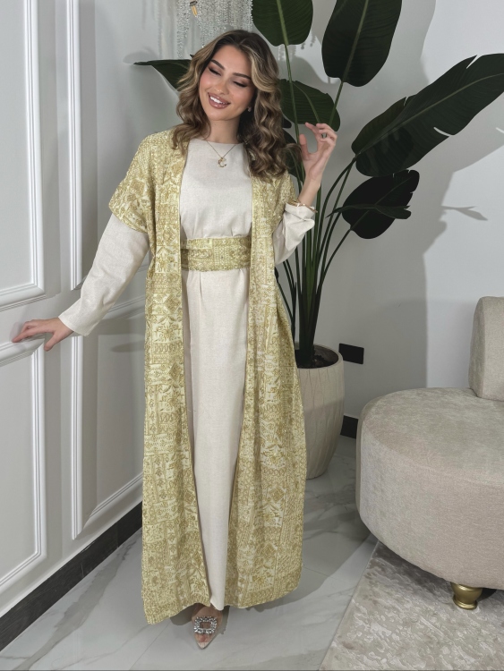 Full Detailed Abaya & Dress Set جلابية شموخ