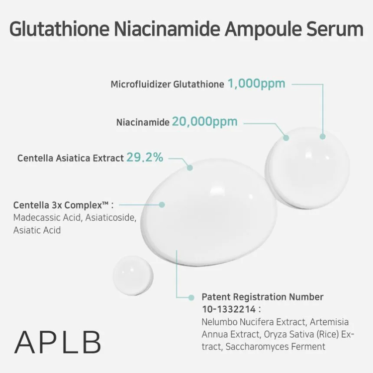 APLB, Glutathione Niacinamide Ampoule Serum