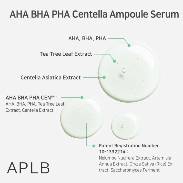 APLB, AHA BHA PHA Centella Ampoule Serum