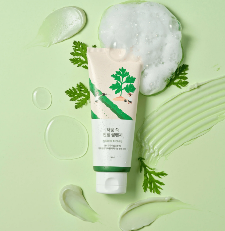 ROUND LAB, Mugwort Calming Cleanser