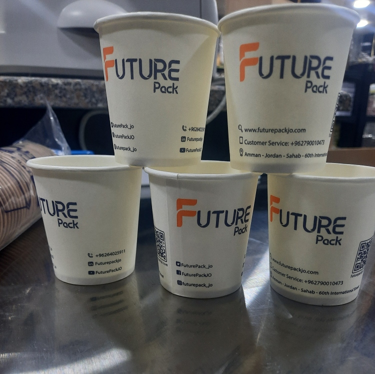 كاسات كرتون شوت ٤ اونص المستقبل 50 قطعه 