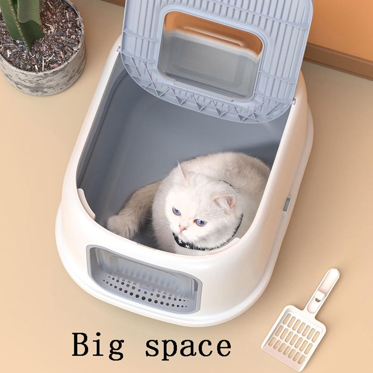 Closed Litter Box with Top and Side Openings and Drawer (54*40cm)