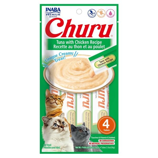 inaba churu tuna with chicken recipe - creamy treats