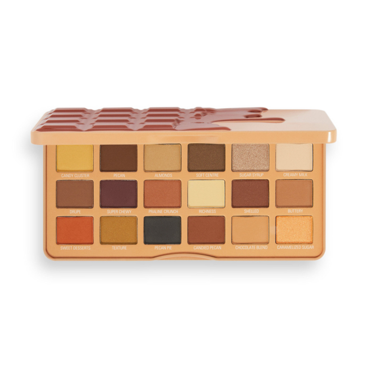 Makeup Revolution, I Heart Revolution Eyeshadow Palette Pecan Praline رفليوشن، باليت اي شدو الشوكولاتة