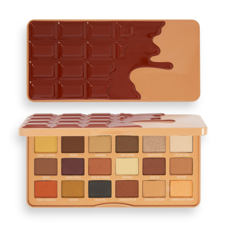 Makeup Revolution, I Heart Revolution Eyeshadow Palette Pecan Praline رفليوشن، باليت اي شدو الشوكولاتة
