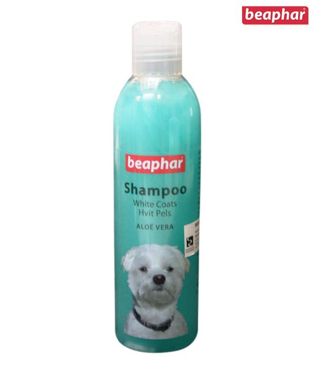 beaphar shampoo for white coat dogs 