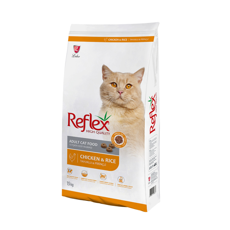 reflex adult cat food with chicken&rice