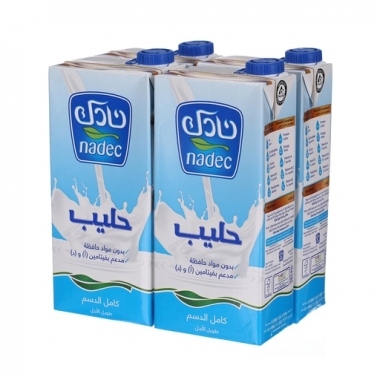 حليب سائل  نادك 4 حبات