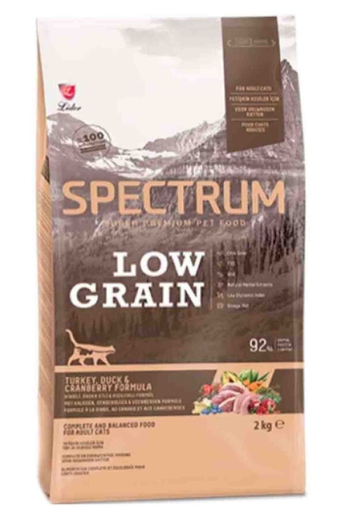 Spectrum Low Grain Adult Cat Food With Turkey & Duck 2kg