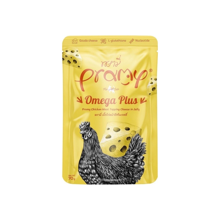 PRAMY chicken meat topping cheese in jelly
