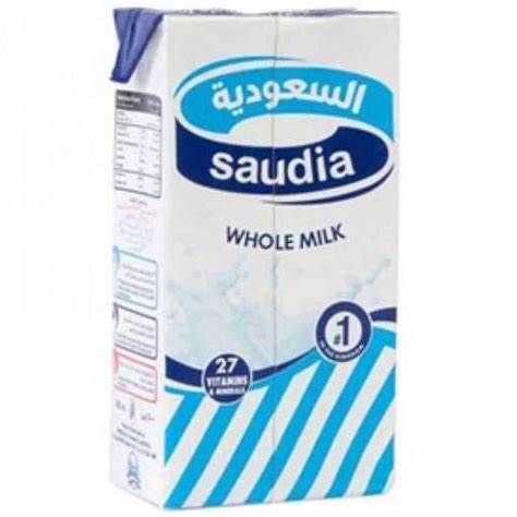 حليب السعوديه كامل الدسم 1لتر