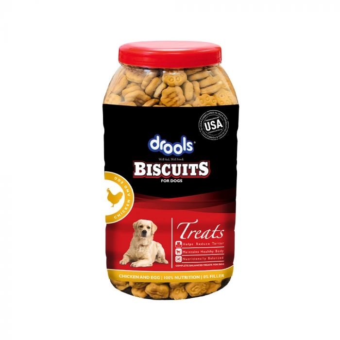 Drools Chicken and Egg Biscuit Dog Treats - 800 g