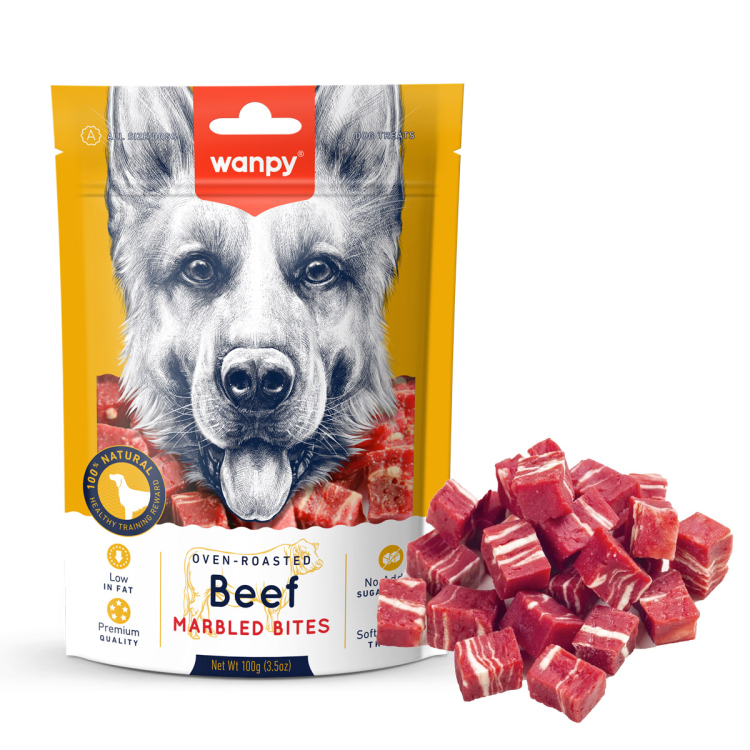 Wanpy beef marbled bites  100g