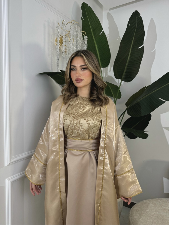 بشت الاميرة Open Front Abaya ( فقط بشت)