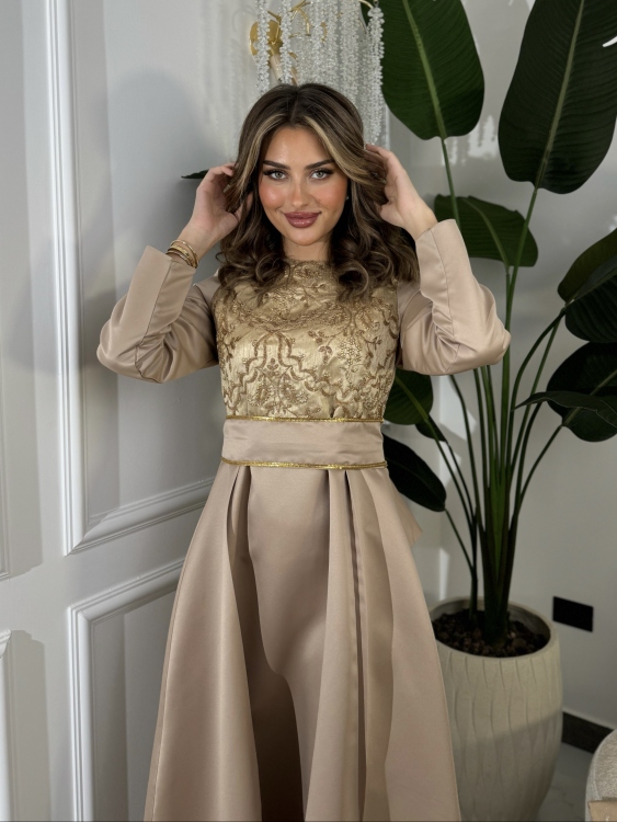 جلابية الأميرة بشت وفستان Two Piece Jalabiya With Belt 