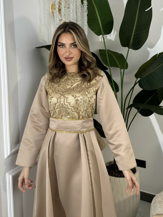 جلابية الأميرة بشت وفستان Two Piece Jalabiya With Belt 