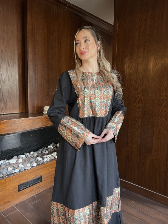 Geo Print Smock Dress