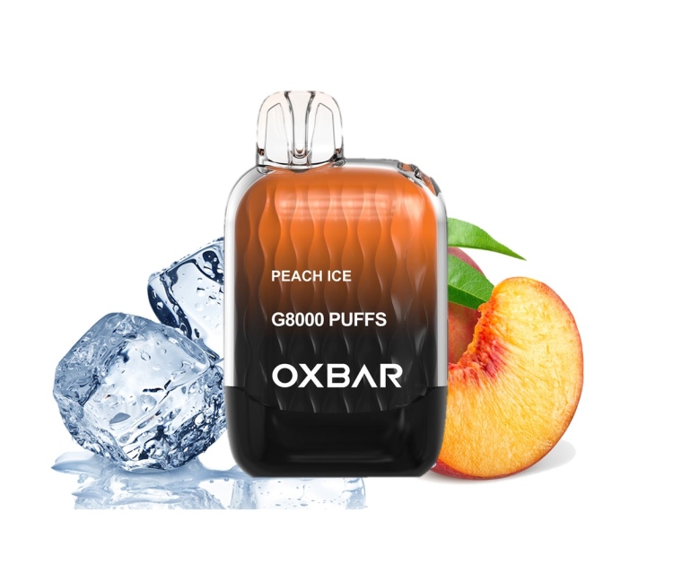 OXBAR - Peach Ice -  8000 Puff - Rechargeable Disposable Vape 