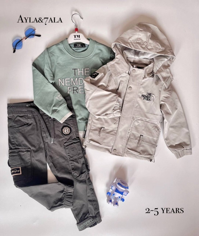 طقم ولادي ربيعي 2y-5y