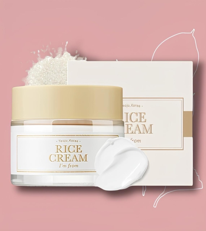 i'm from rice cream كريم مرطب الارز المفتح للبشرة