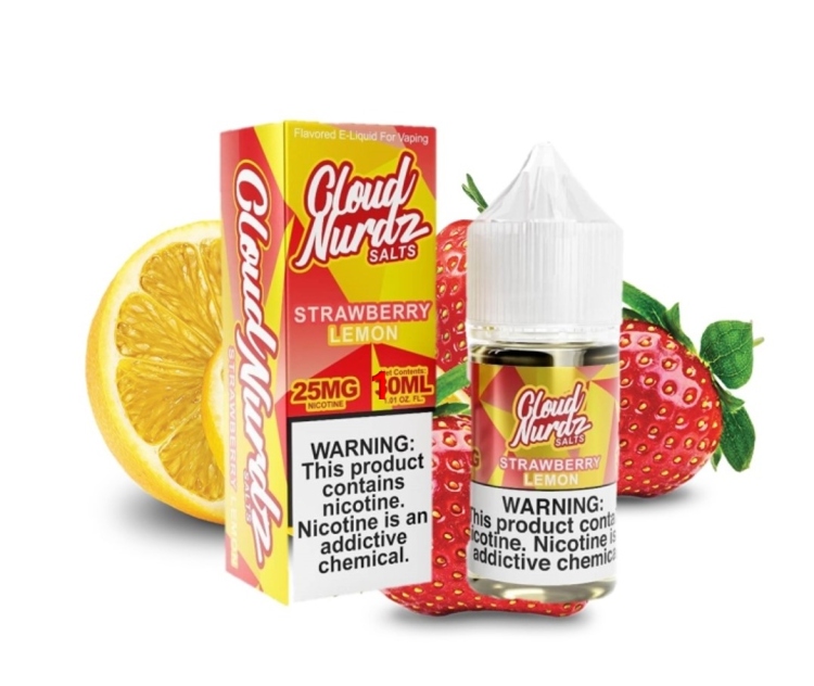 Cloud Nurdz -  Strawberry Lemon  -  SaltNic Vape Juice 